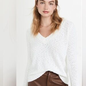 L'AGENCE Huxley V Neck Sweater - medium